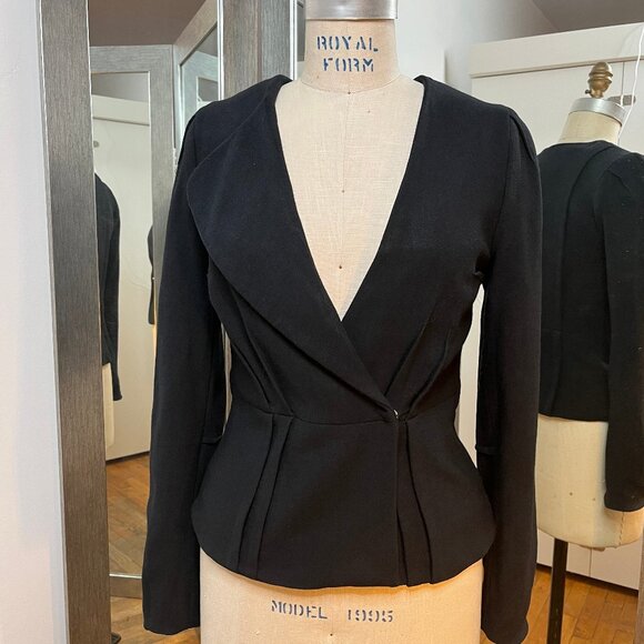 Tracy Reese Wool/Silk Black Suit, Size 8 - Picture 1 of 15